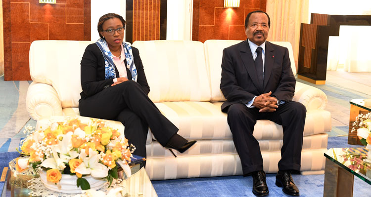 President Biya of Cameroon Receives the Executive Secretary of the UN Economic Commission for Africa (ECA) Dr. Vera Songwe